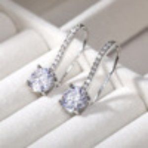 ZIRCON EAR HOOKS POPULAR FASHION EARRINGS WOM